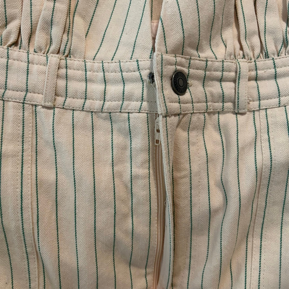 Free People One Striped Halter Maxi Dress Beige/Green Size See Notes NWOT - Picture 7 of 9